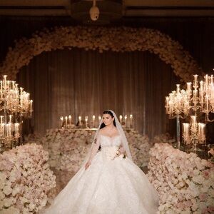 Elegant White Wedding Gown